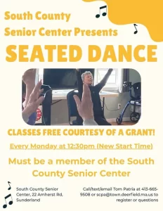 Seated Dance – Mondays, Sunderland Senior Center