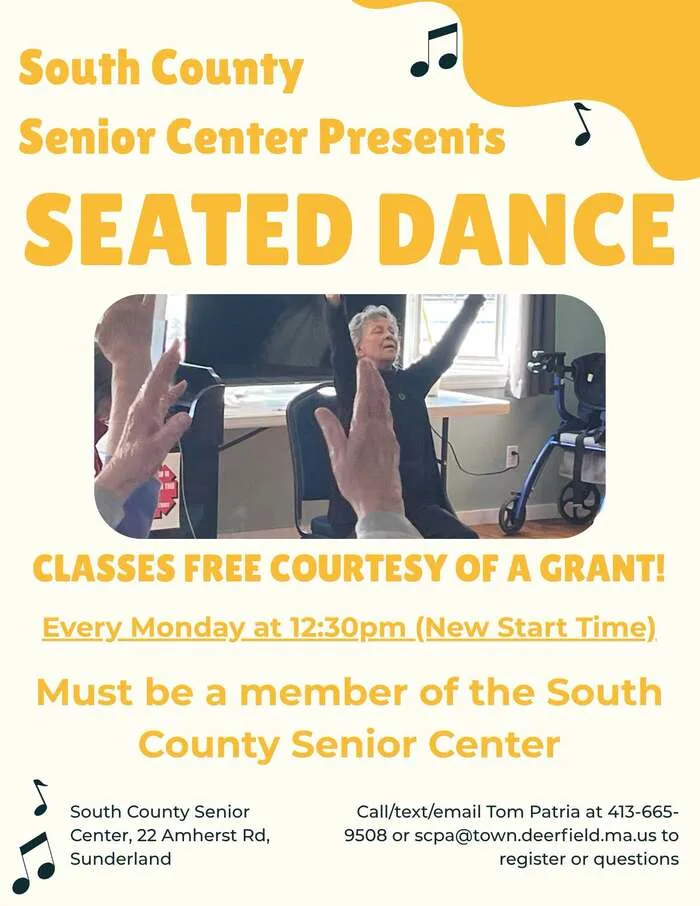 Seated Dance – Mondays, Sunderland Senior Center