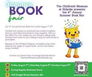 Children's Museum Book Fair – August 2026, Holyoke