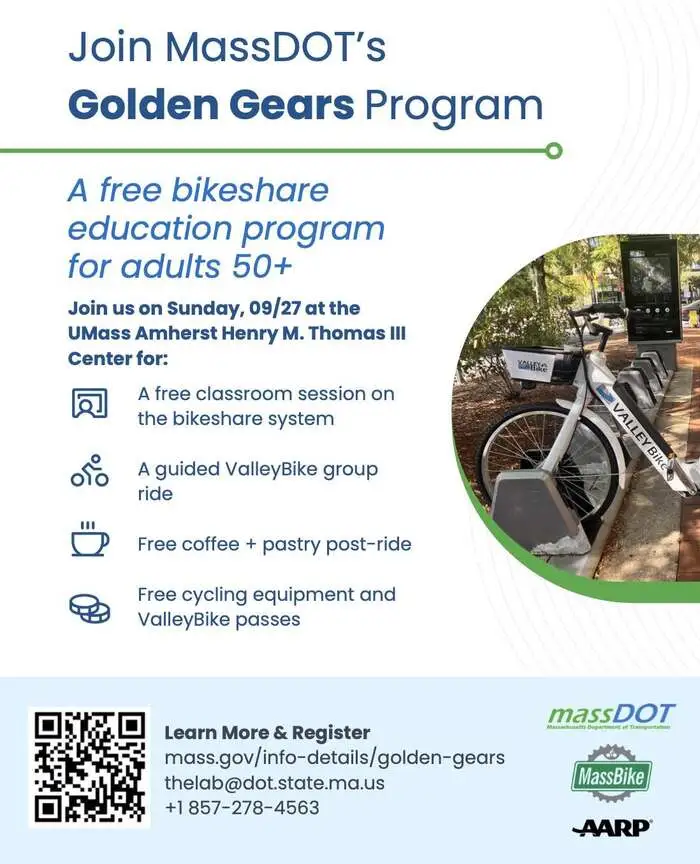 Golden Gears – Sept 27, 9:30 AM, UMass Amherst