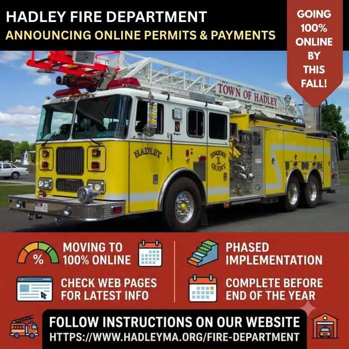 Online Permitting & Payments – Hadley Fire Dept