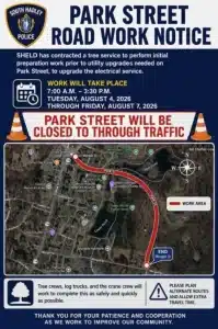 Road Closure – Park Street, South Hadley